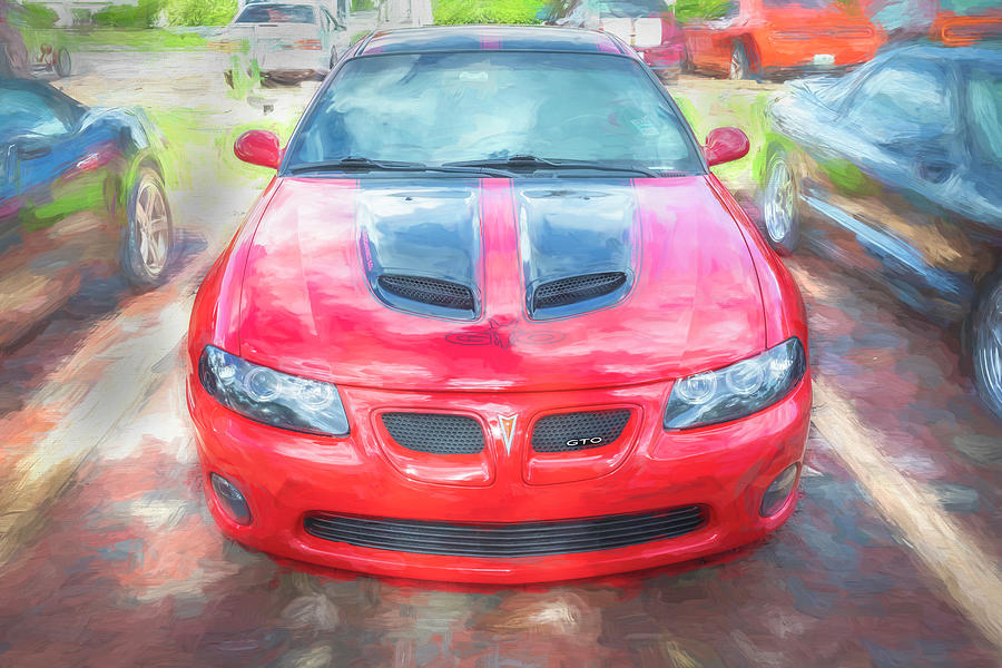 2005 Red Pontiac Coupe GTO X105 Photograph by Rich Franco