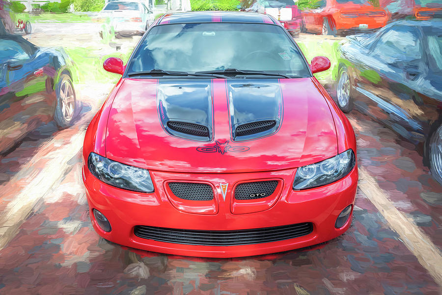 2005 Red Pontiac Coupe GTO X107 Photograph by Rich Franco