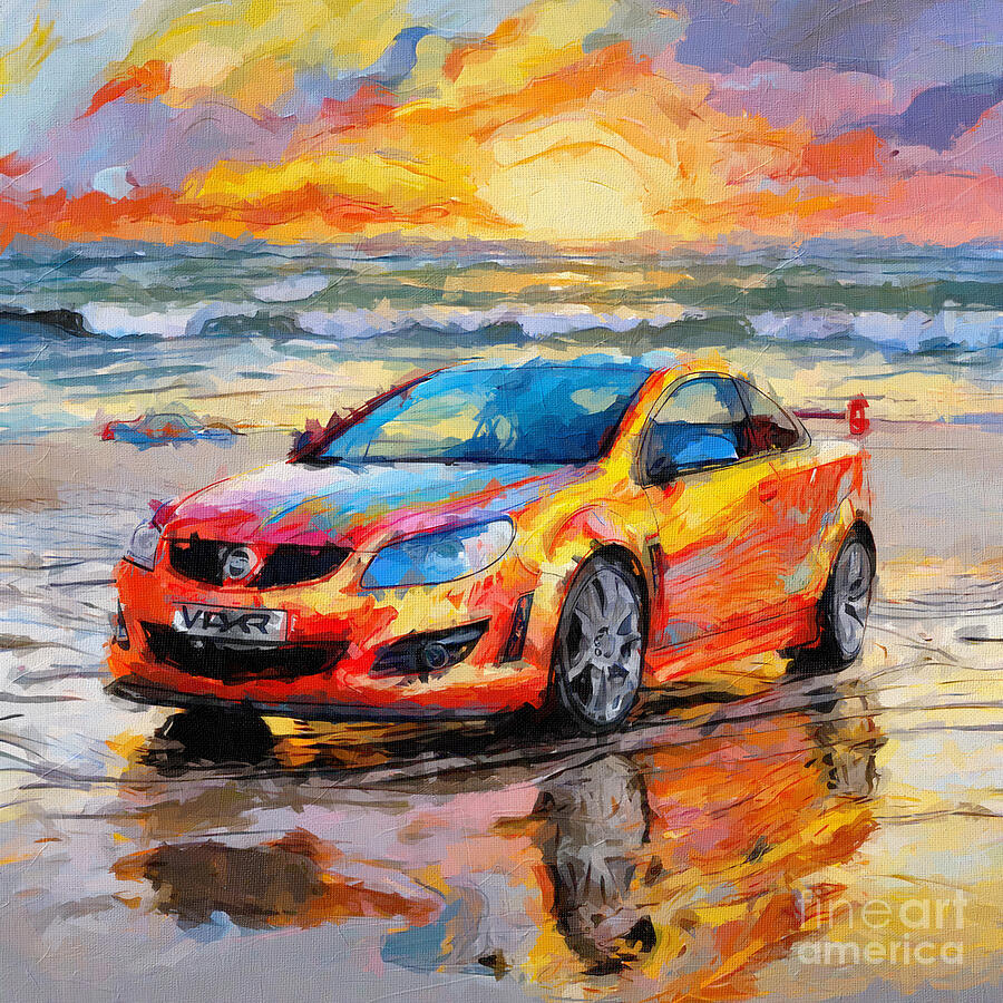 Sunset Painting - 2005 Vauxhall VXR220 2 by Armand Hermann