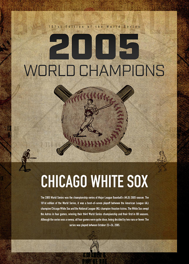 2005 World Series Baseball Champions Chicago White Sox Vintage