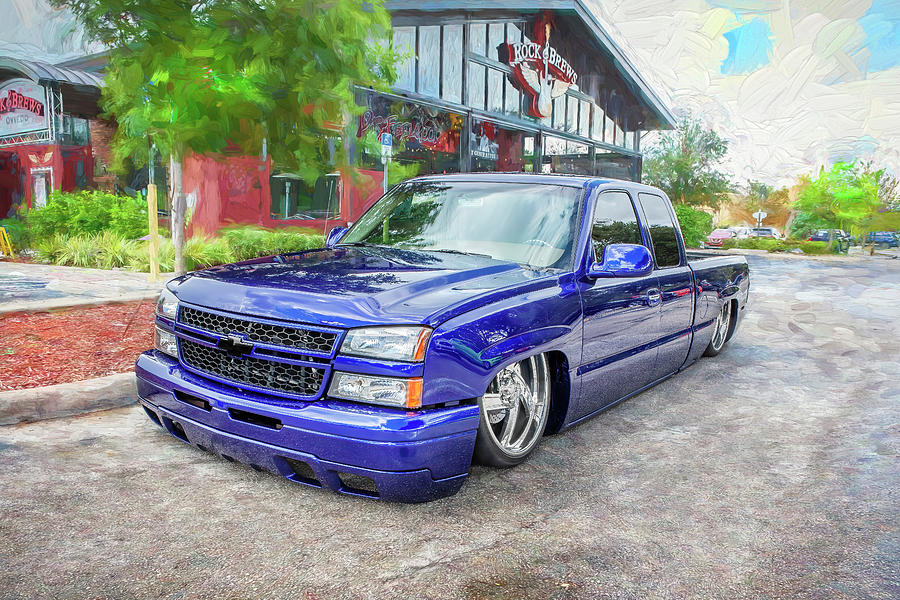 2006 Chevy Silverado LS Extended Cab X103 Photograph by Rich Franco