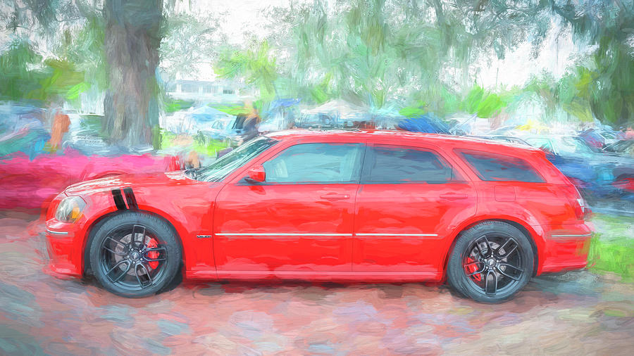2006 Red Dodge Magnum RT X128 Photograph by Rich Franco
