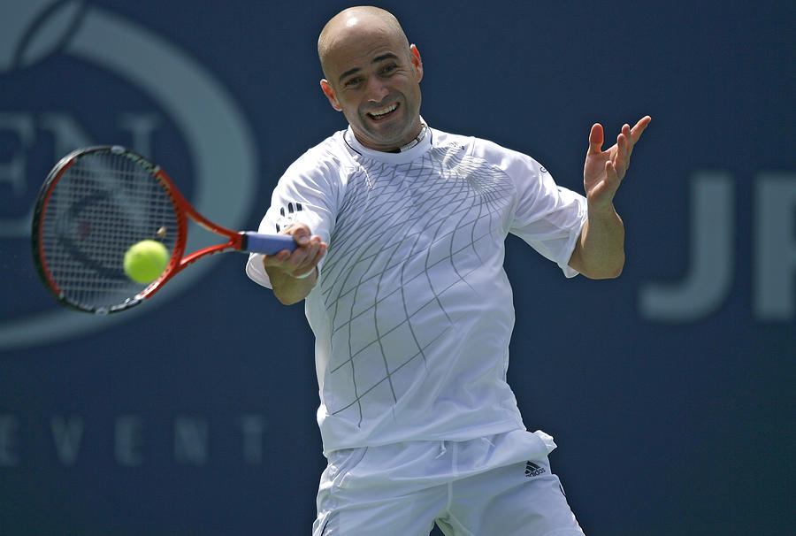 2006 U.S. Open - Mens Singles - Third Round - Andre Agassi vs Benjamin Becker Photograph by Mike Ehrmann