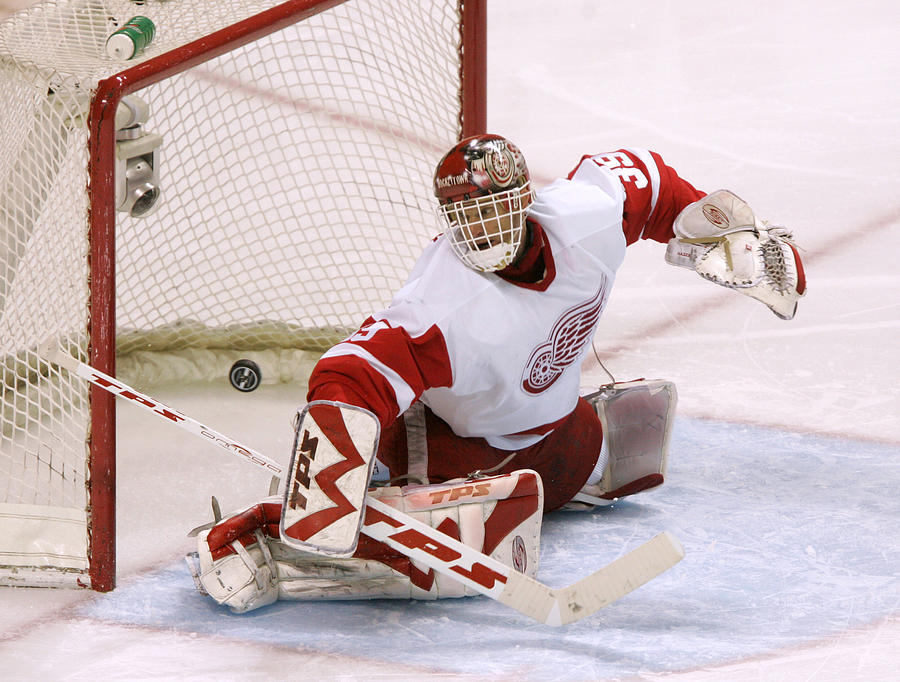2007 NHL Playoffs - Game Six - San Jose Sharks vs Detroit Red Wings Photograph by John Medina