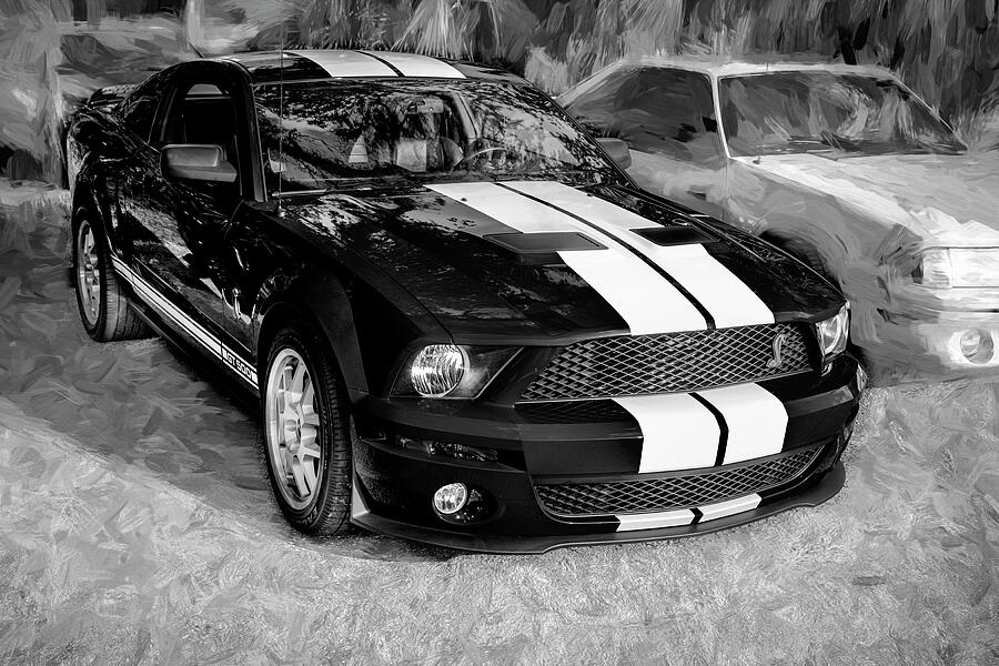 2007 Red Ford Shelby Mustang GT500 X108 Photograph by Rich Franco