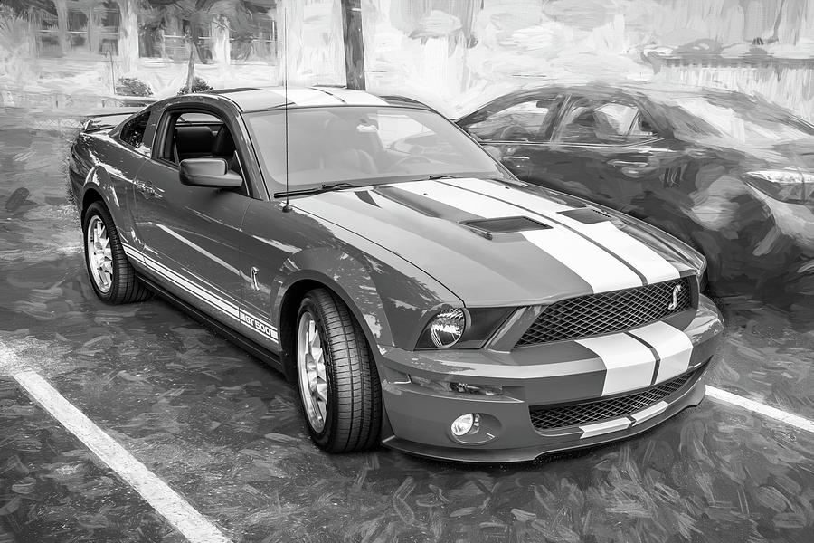 2007 Red Ford Shelby Mustang GT500 X171 Photograph by Rich Franco