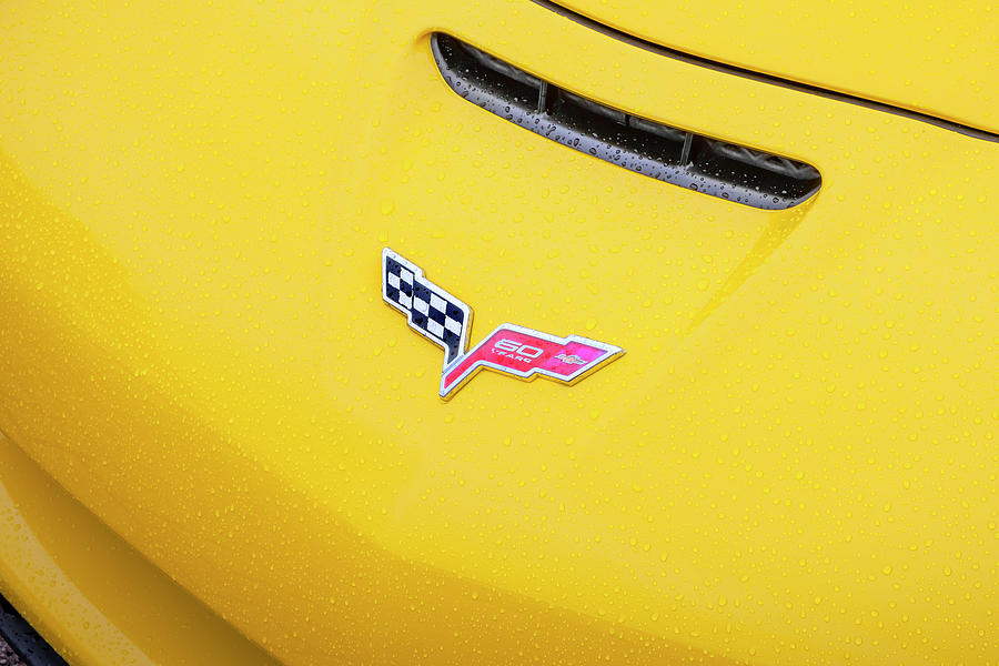 2010 Yellow C6 Corvette Grand Sport X147  Photograph by Rich Franco