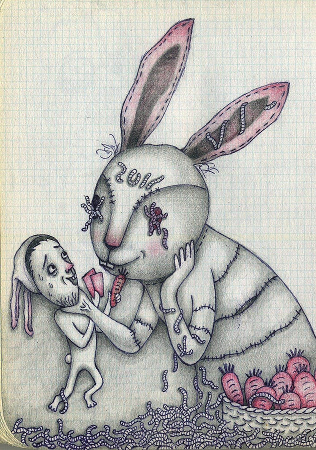 2011 Year of the Rabbit Drawing by Chialin Lien