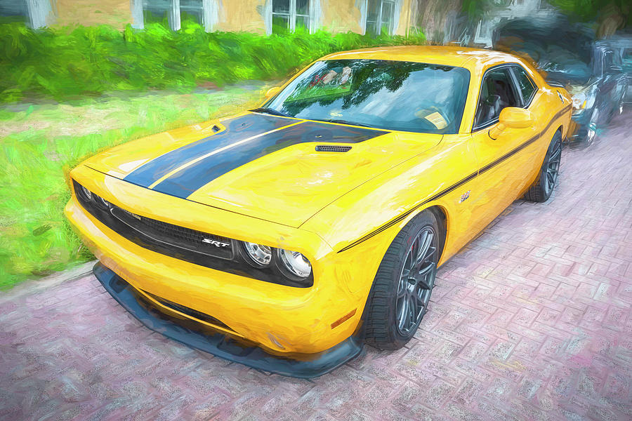 2012 Dodge Challenger SRT8 392 Yellow Jacket X131 Photograph by Rich Franco