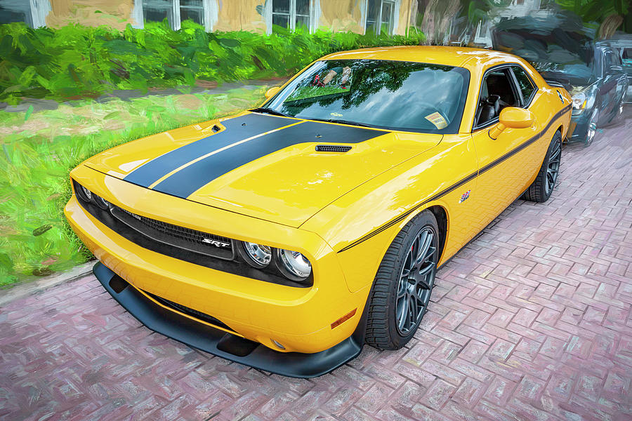 2012 Dodge Challenger SRT8 392 Yellow Jacket X133 Photograph by Rich Franco