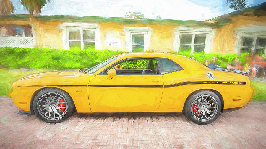 2012 Dodge Challenger SRT8 392 Yellow Jacket X135 Photograph by Rich Franco