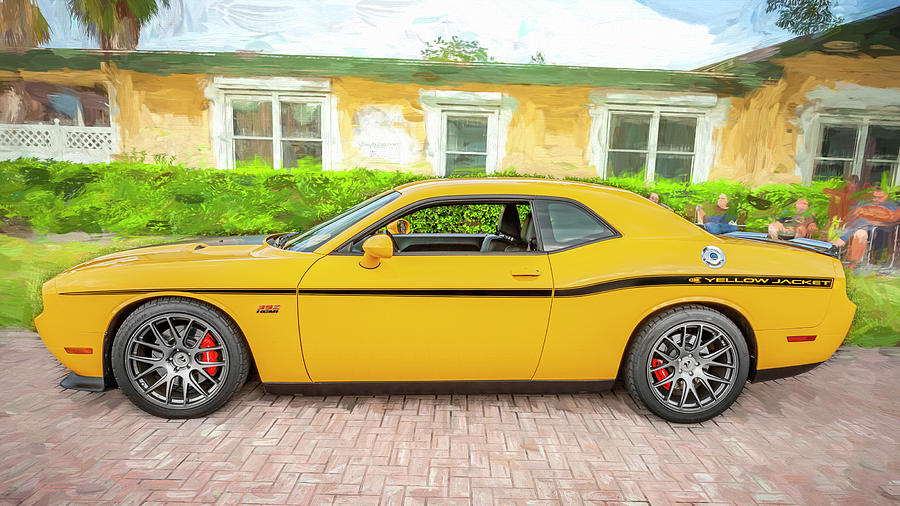2012 Dodge Challenger SRT8 392 Yellow Jacket X137 Photograph by Rich Franco