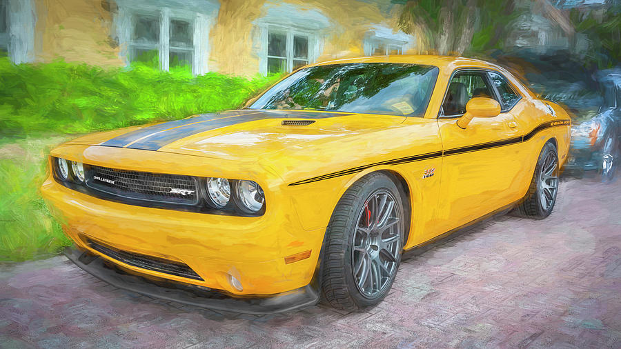 2012 Dodge Challenger SRT8 392 Yellow Jacket X139 Photograph by Rich Franco