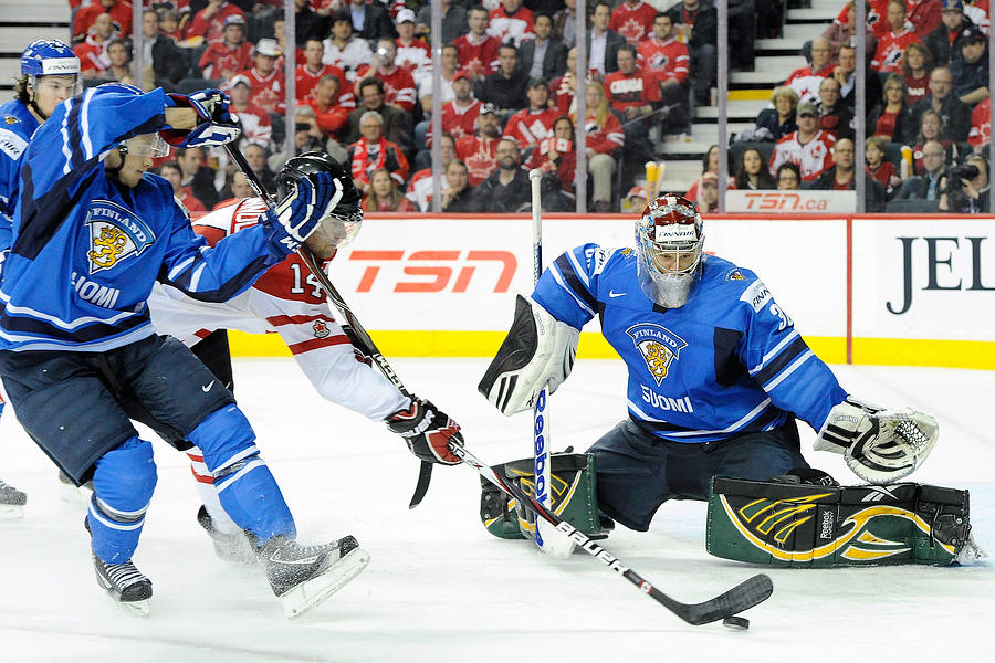 2012 World Junior Hockey Championships - Bronze Medal Game - Canada v Finland Photograph by Richard Wolowicz