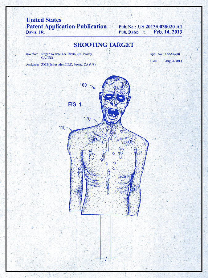 printable shooting targets zombie