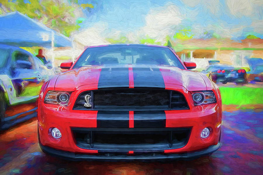 2013 Ford Mustang Shelby GT 500 X123 Photograph by Rich Franco