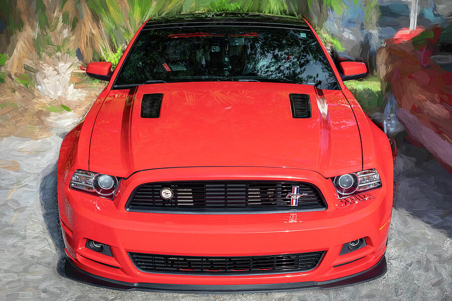 2013 Red Ford Mustang GT 5 0 CS California Special X100 Photograph by Rich Franco