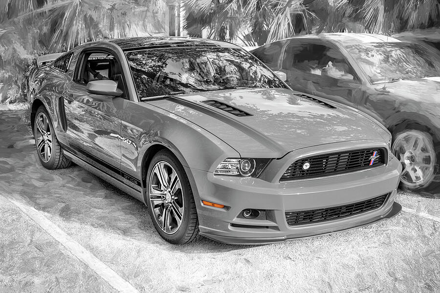 2013 Red Ford Mustang GT 5 0 CS California Special X104 Photograph by Rich Franco