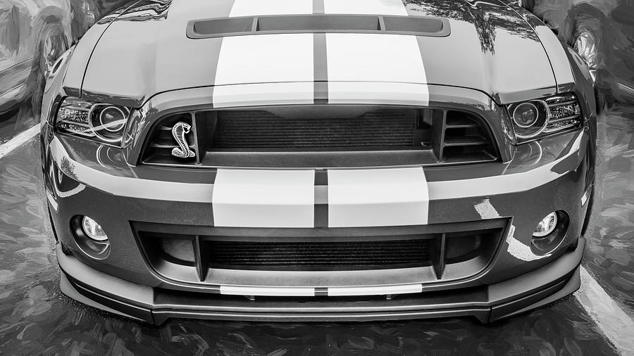  2013 Red Ford Mustang Shelby GT 500 X163 #2013 Photograph by Rich Franco