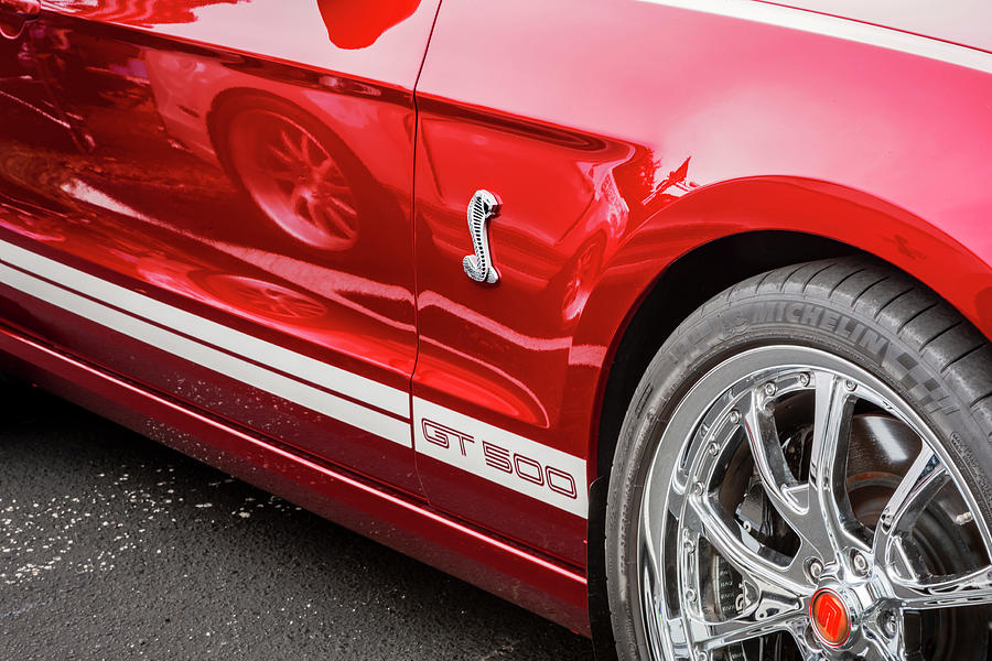  2013 Red Ford Mustang Shelby GT 500 X167 #2013 Photograph by Rich Franco