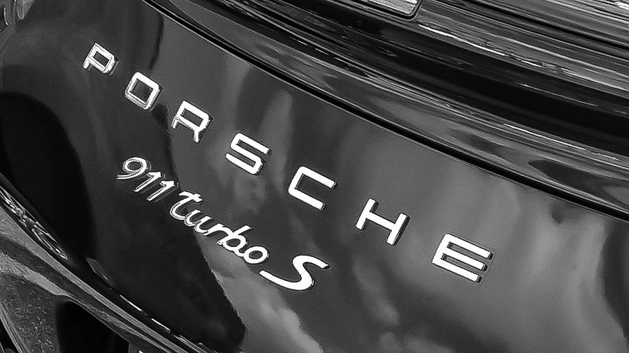  2014 Black Porsche 911 Turbo S Coupe X105 #2014 Photograph by Rich Franco
