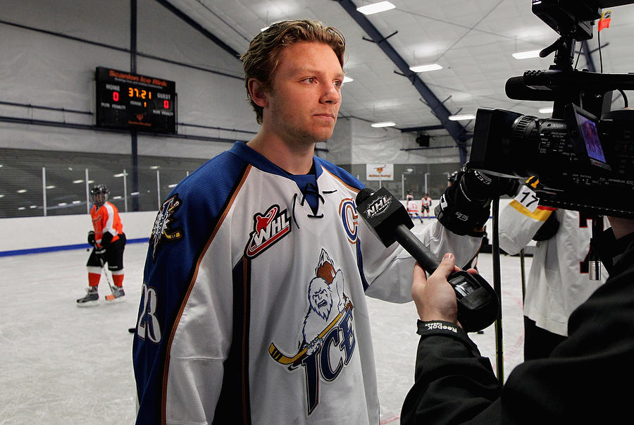 2014 NHL Draft - Top Prospects Media Availability - Clinic Photograph by Len Redkoles