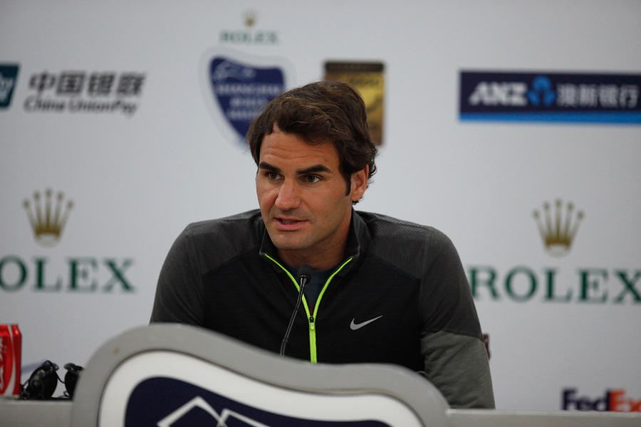 2014 Shanghai Rolex Masters 1000 - Day 1 Photograph by Kevin Lee