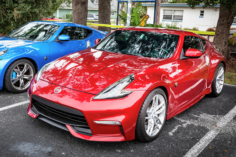 2016 Red Nissan 370Z Coupe X100 Photograph by Rich Franco
