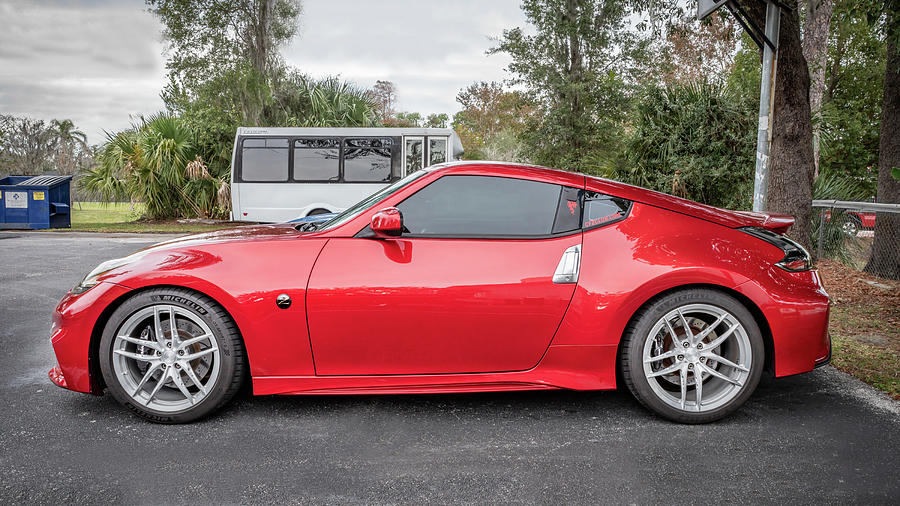 2016 Red Nissan 370Z Coupe X104 Photograph by Rich Franco