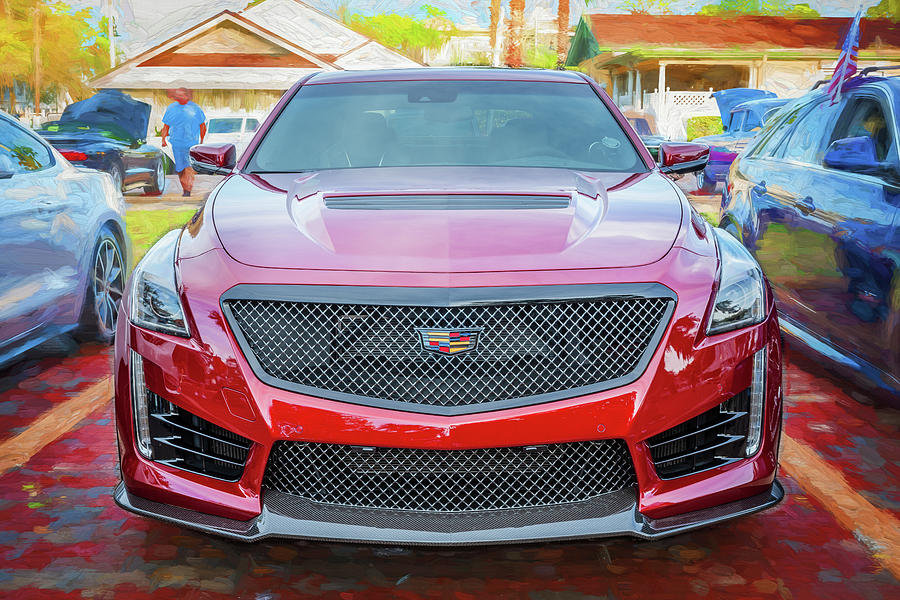 Red Cadillac Cts V Supercharged X Photograph By Rich Franco