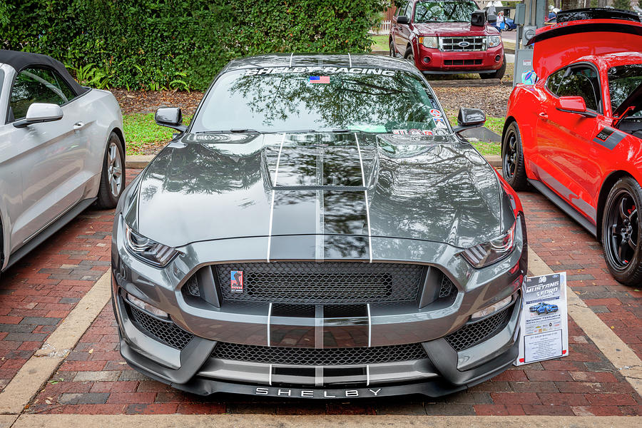 2017 Silver Ford Shelby Mustang GT350 X220 Photograph by Rich Franco