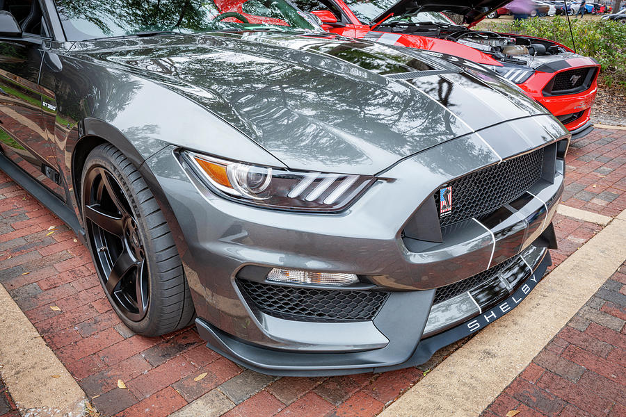 2017 Silver Ford Shelby Mustang GT350 X228 Photograph by Rich Franco