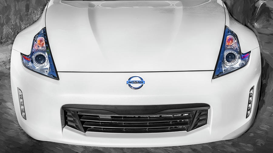 2017 White Nissan 370Z Coupe X103 Photograph by Rich Franco
