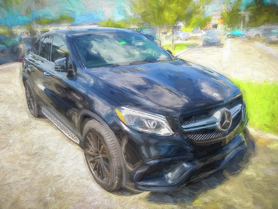 2018 Black Mercedes-Benz GLE AMG 63 S Coupe X101 Photograph by Rich Franco