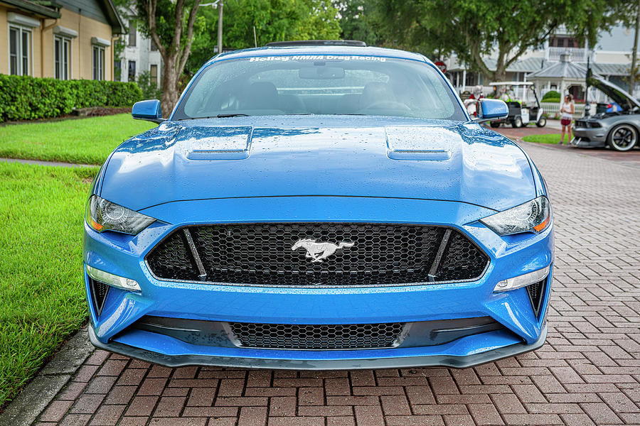 2018 Blue Ford Mustang GT 50 X117 Photograph by Rich Franco