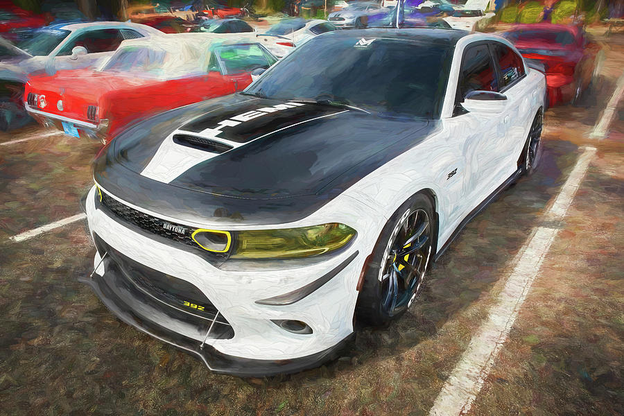 2019 Dodge Charger Scat Pack Daytona 393 X107 Photograph by Rich Franco