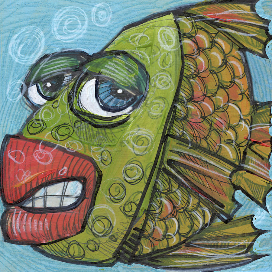 Fish 14 2019 Painting by Tim Nyberg