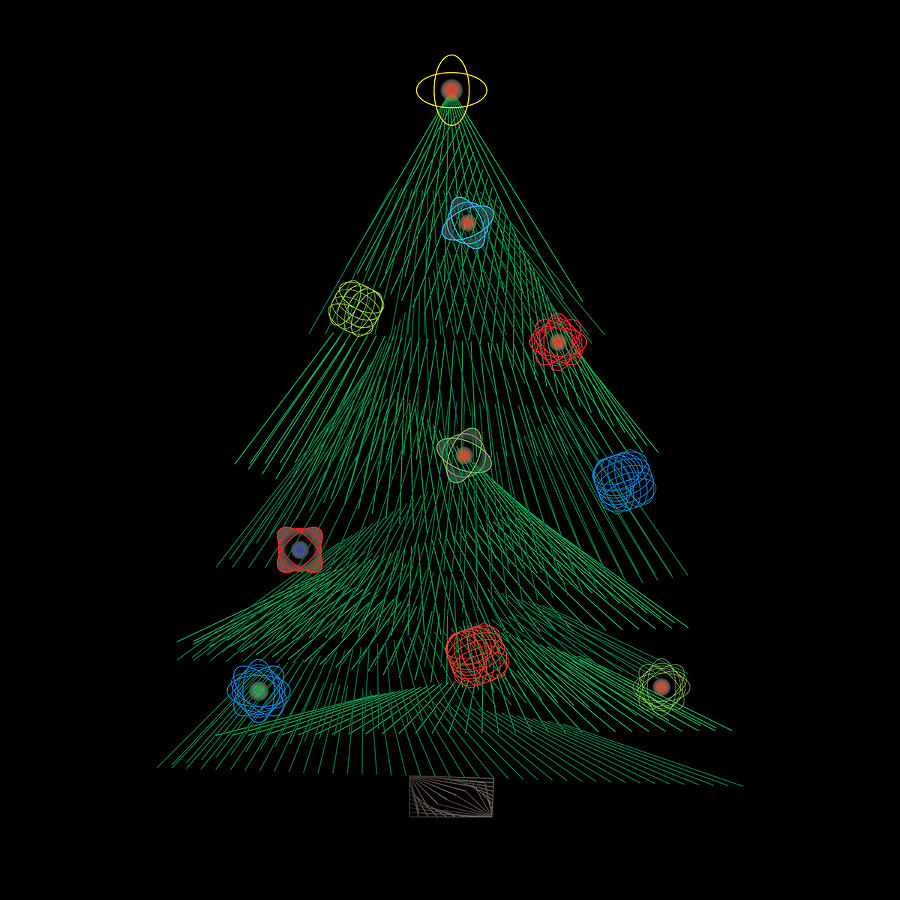 2019 Holiday Tree Digital Art by Kevin McLaughlin