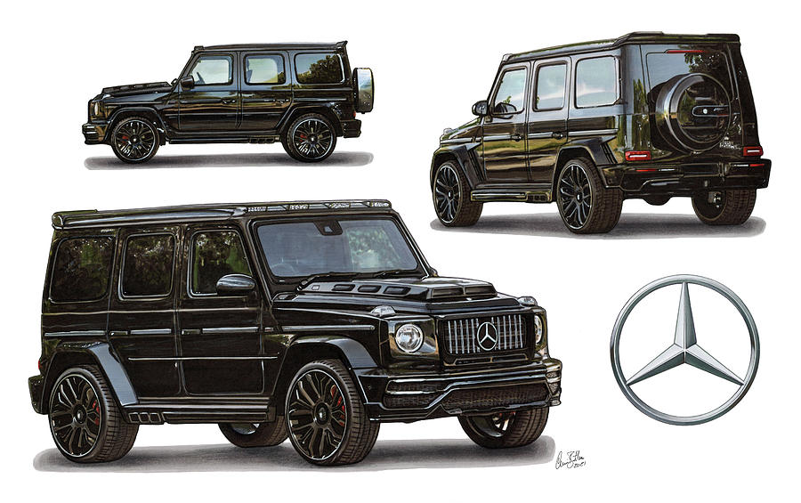 mercedes amg g63 drawing