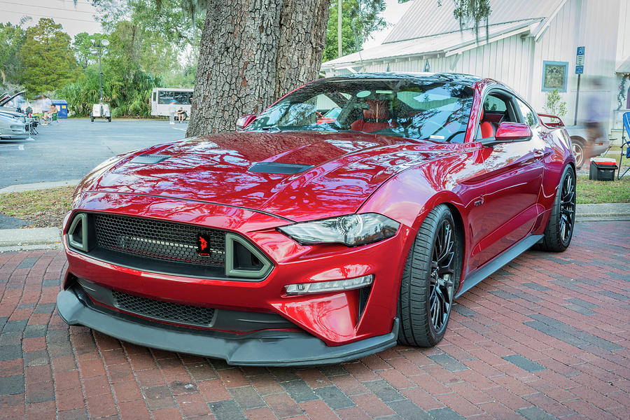 2019 Ruby Ford Coyote Mustang GT 50 X132 Photograph by Rich Franco