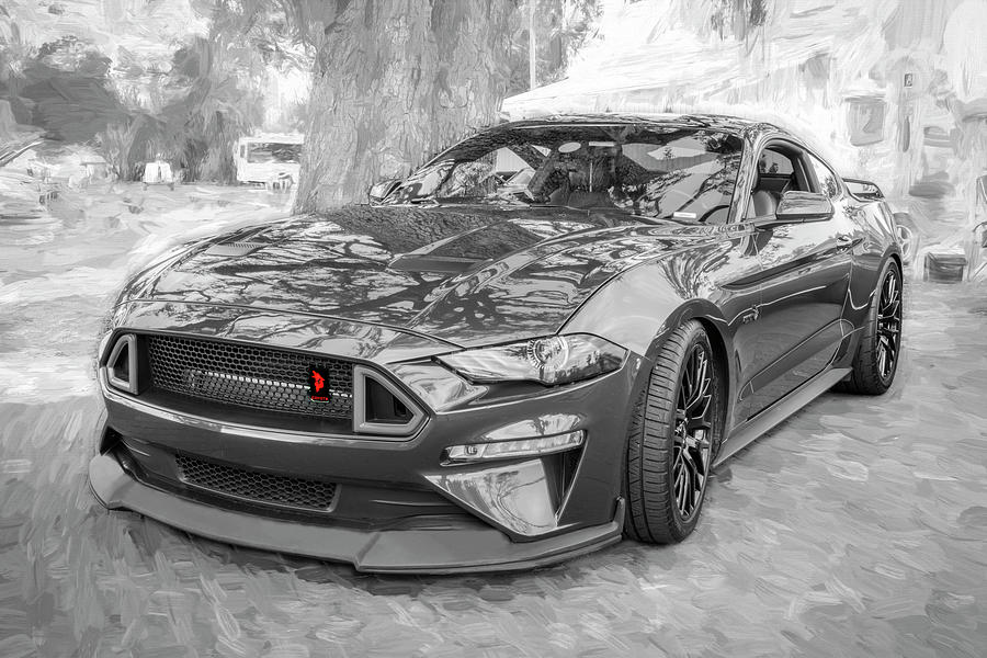 2019 Ruby Ford Coyote Mustang GT 50 X133 Photograph by Rich Franco