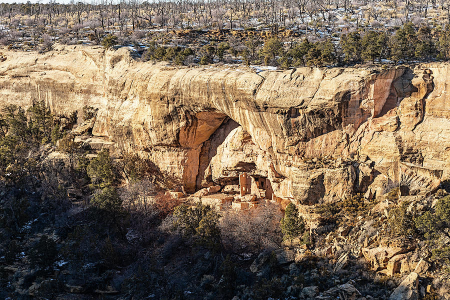 201902080-082h Cliff Dwelling Under Arch Photograph