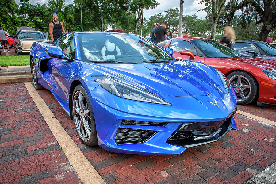 2020 Blue Chevrolet Corvette C8 X181 Photograph by Rich Franco - Pixels