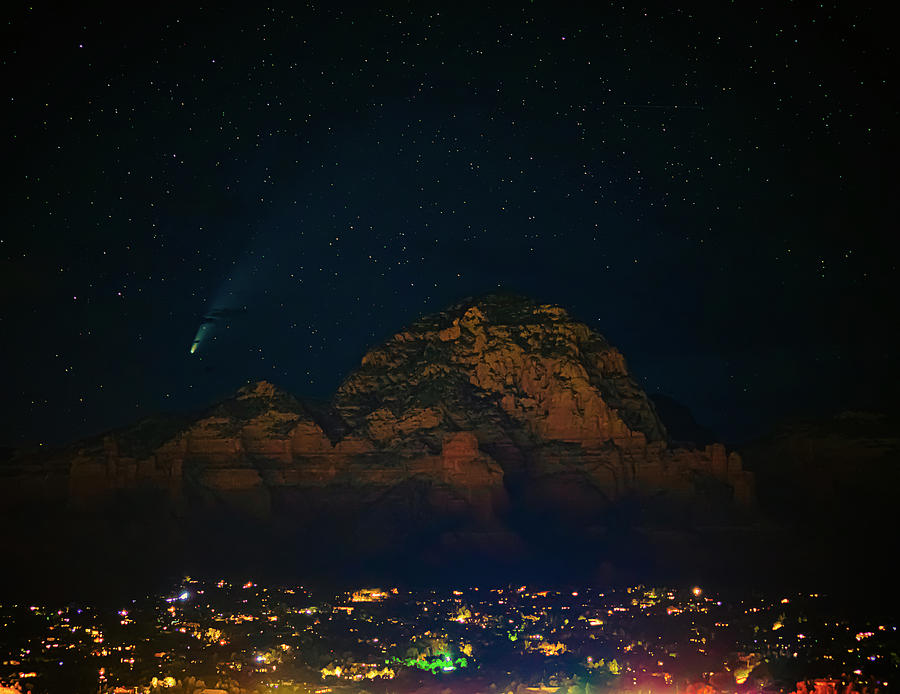 2020 Comet over Sedona Arizona Photograph by Heber Lopez