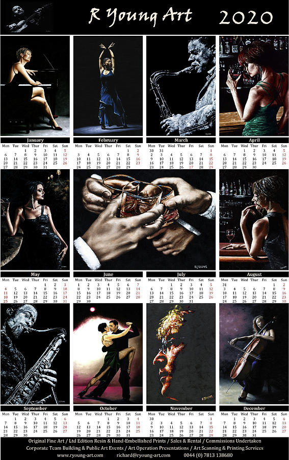 2020 Dark And Moody R Young Art Calendar Painting