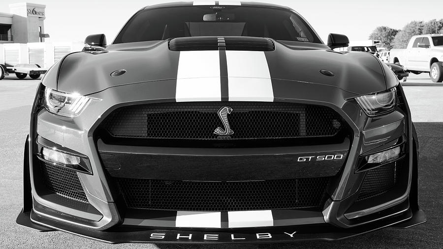 2020 Ford Shelby Cobra GT500 BW 16X9 111221 Photograph by Rospotte ...