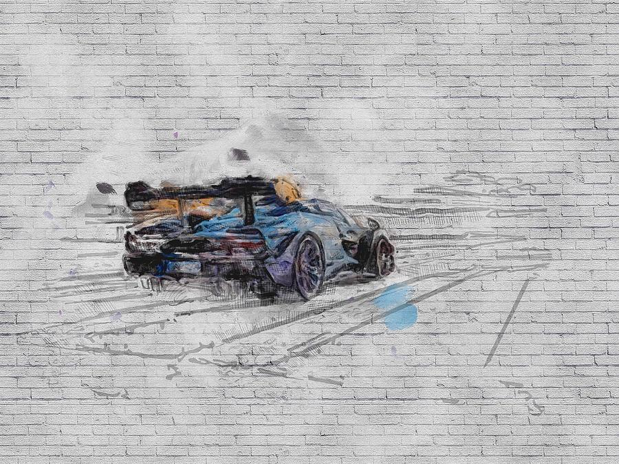 2020 McLaren Senna Novitec hypercar rear view racing car tuning Senna