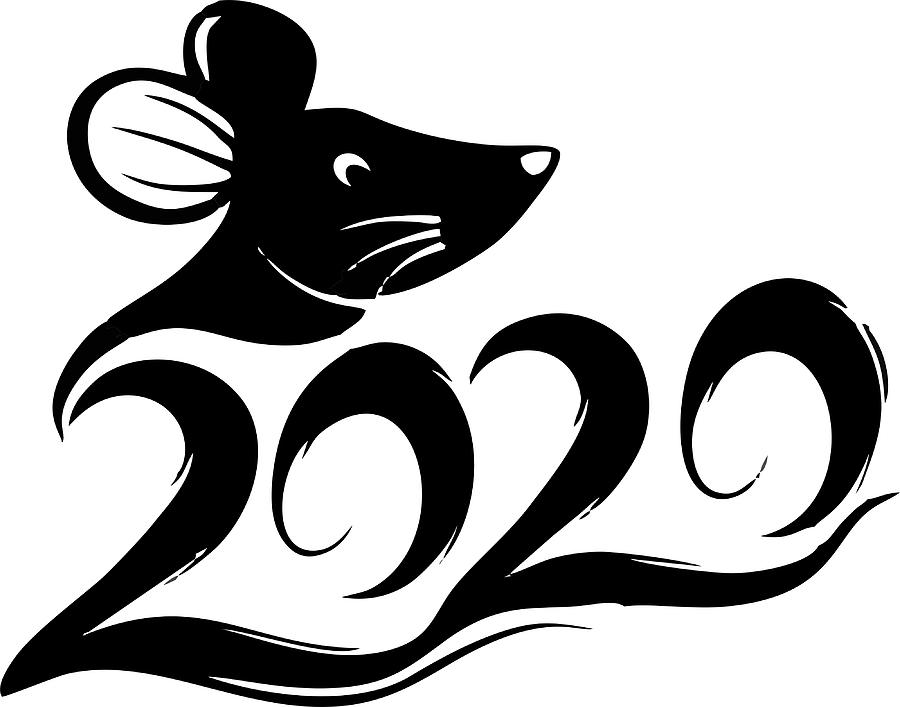 2020 Mouse Red Lunar Year Poster aesthetic Painting by Stewart Shaw ...