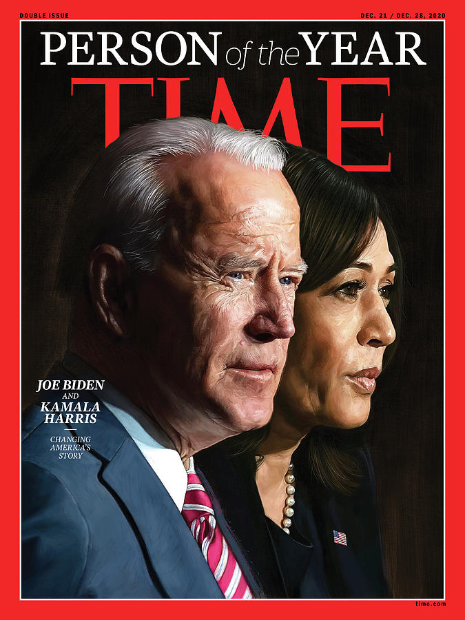 Joe Biden Photograph - 2020 Person of the Year - Joe Biden, Kamala Harris by Portrait by Jason Seiler for TIME