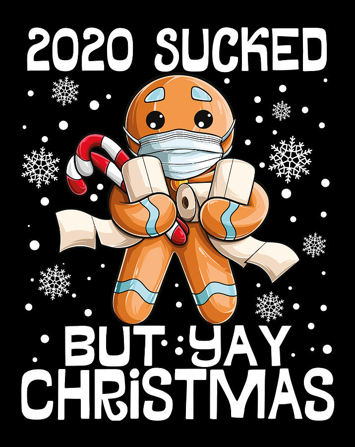 2020 Sucked But Yay Christmas Funny Xmas Matching T Digital Art By 
